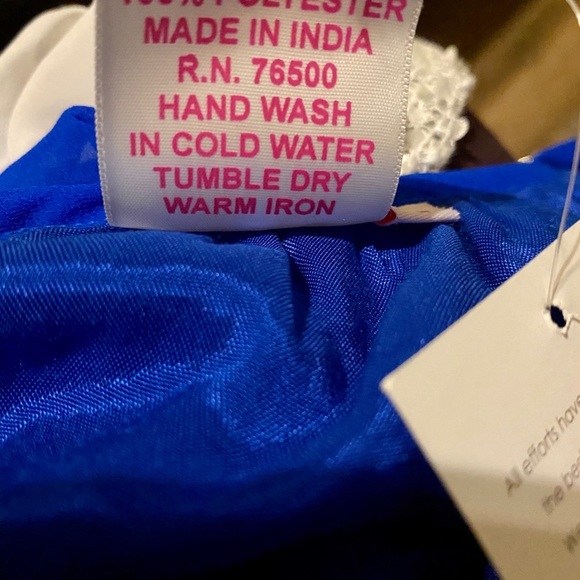 Varsity Fashion Spy Royal Ruffle Game Day Dress - Picture 5 of 5